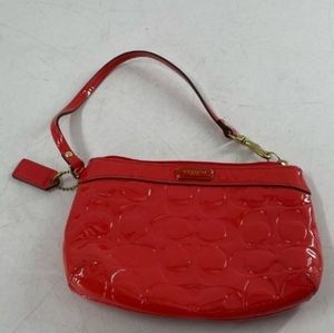 Red Coach wristlet